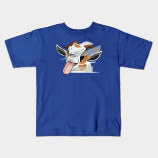 Glass Licking Goat Kids T-Shirt